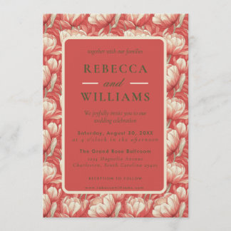 Invitación Tropical Tulip Fantasy Seaside Wedding