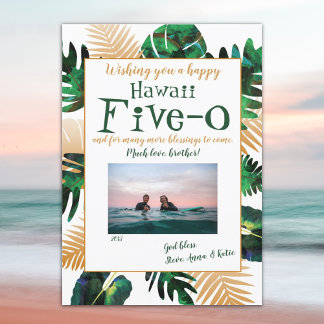 Invitación Tropical Verde deja Hawái 5-0 50 cumpleaños