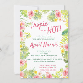 Invitación Trópico como si fuera una fiesta de soltera tropic