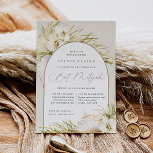 Invitación Tropicos Vintage Boho Bat Mitzvah