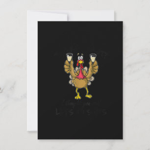 Invitación Trote de Pavo Pensé que Dijiste Vamos a Tomar Tiro