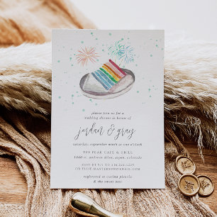 Invitación Trozo de amor   Ducha de boda