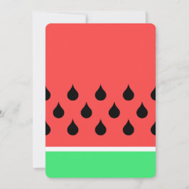 Invitación trozo de sandía