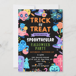 Invitación Truco de Halloween o calabaza de tratantes en Spoo