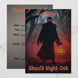 Invitación Truco de Halloween o Fiesta espeluznante de Ghoul