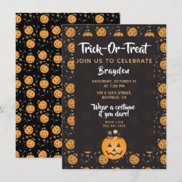 Invitación Truco O Trato Celebrar La Personalización De La Ve