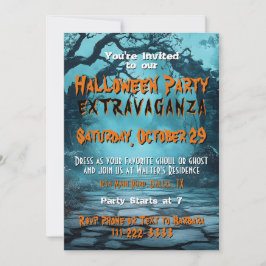 Invitación Truco o trato de fiesta de Halloween