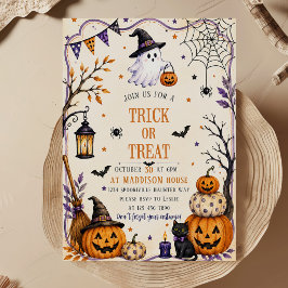 INVITACIÓN TRUCO O TRATO DULCE FIESTA DE HALLOWEEN