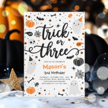 Truco O Trato Fantasma De Halloween Tercer Fiesta