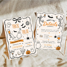 INVITACIÓN TRUCO O TRATO HALLOWEEN LINDO