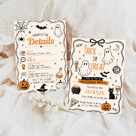 INVITACIÓN TRUCO O TRATO HALLOWEEN LINDO