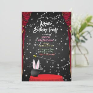 Invitación Trucos mágicos: Encantadora invitati de la fiesta 