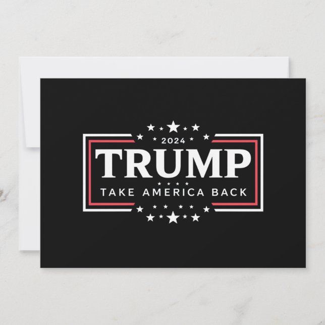 Invitación Trump 2024 Recuperemos América (Anverso)