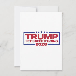Invitación Trump 2028 Sigamos adelante