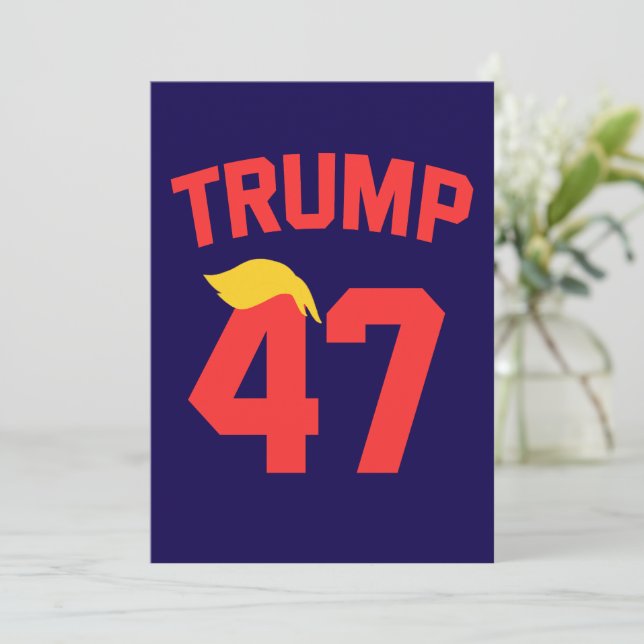 Invitación Trump 47 Presidente (Anverso de pie)