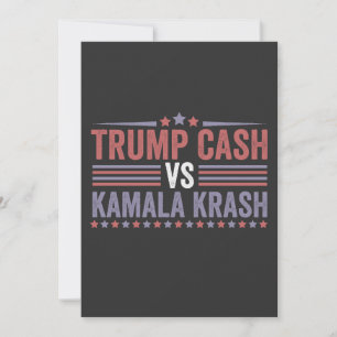 Invitación Trump Cash vs Kamala Krash Election