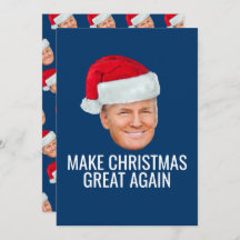 Trump con Santa Hat - Hacer a los Navidades grande
