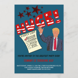 Invitación Trump ENORME La fiesta más grande jamás Celebrar f