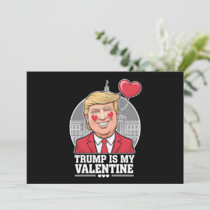Invitación Trump es mi Día de San Valentín retro de San Valen