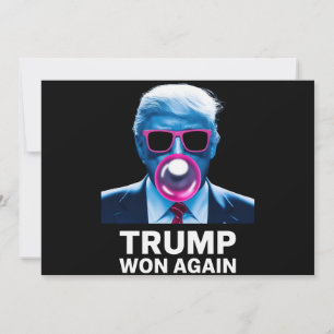 Invitación Trump Ganó de Nuevo Elección 2024 Voto Presidente 