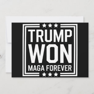 Invitación Trump ganó la 47ª elección presidencial de EE. UU.