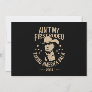 Invitación Trump No Es Mi Primer Vaquero Americano