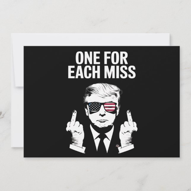 Invitación Trump One For Each (Anverso)