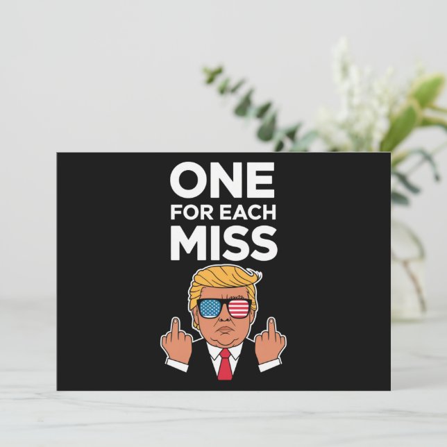Invitación Trump One For Each (Anverso de pie)
