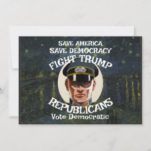 Invitación Trump Partido Republicano Grados Retiro Boda Casa 