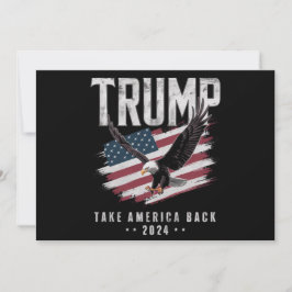 Invitación Trump Recuperar América 2024 Elección Vintage