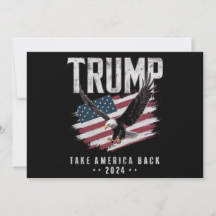 Invitación Trump Recuperar América 2024 Elección Vintage