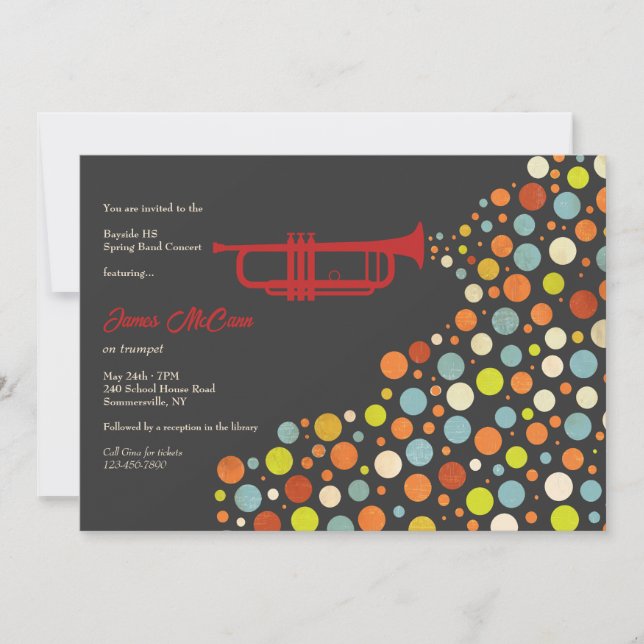 Invitación Trumpet Recital (Anverso)