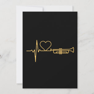 Invitación Trumpet - Trumpet Heartbeat Gift