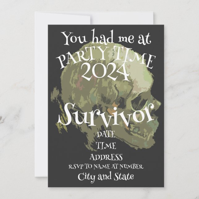 Invitación Tshirt Mug Magnet 202024 Foto Poster Fiesta (Anverso)