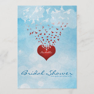 Invitación Tu amor me da Wings Bridal Shower