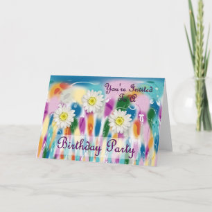 Invitación Tu'estás invitado a una fiesta de cumpleaños