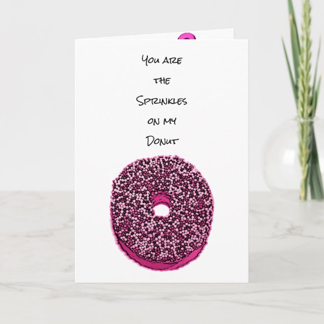 Invitación Tú eres las rociadas en mi Donut, feliz cumpleaños (Anverso)