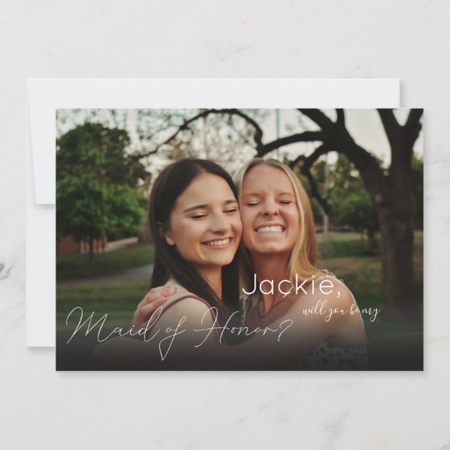 Invitación Tu foto te dará un paisaje de honor (Anverso)