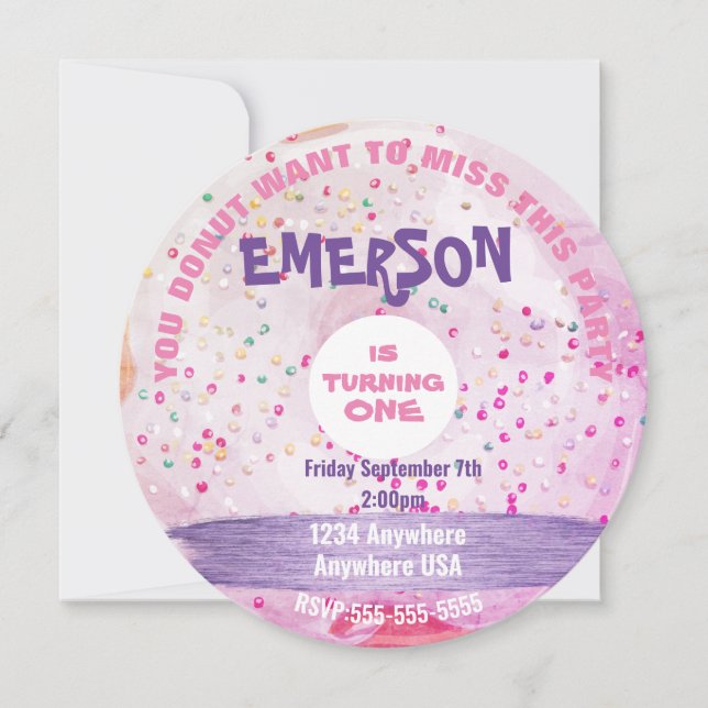 Invitación Tú no quieres perderte, fiesta, dulce. (Anverso)