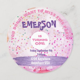 Invitación Tú no quieres perderte, fiesta, dulce.
