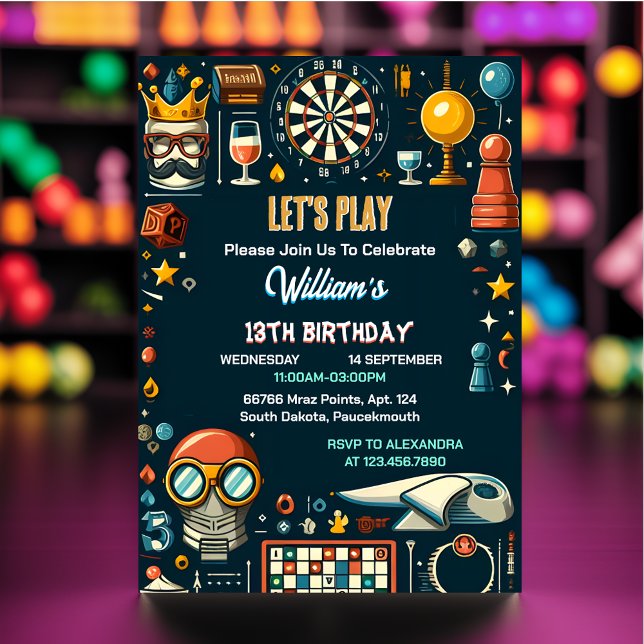 Invitación Tu Noche De Juego De Ajedrez Rey Y Reina (Subido por el creador)