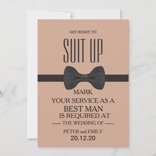 Invitación Tu Servicio como Padrino (Anverso)