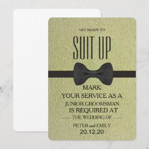 Invitación Tu Servicio como Padrino de Boda