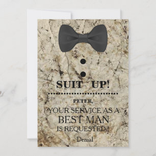 Invitación Tu Servicio como Padrino de Boda Solicitud