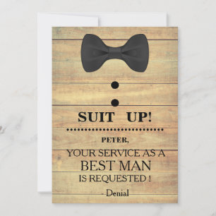 Invitación Tu Servicio como Padrino de Boda Solicitud
