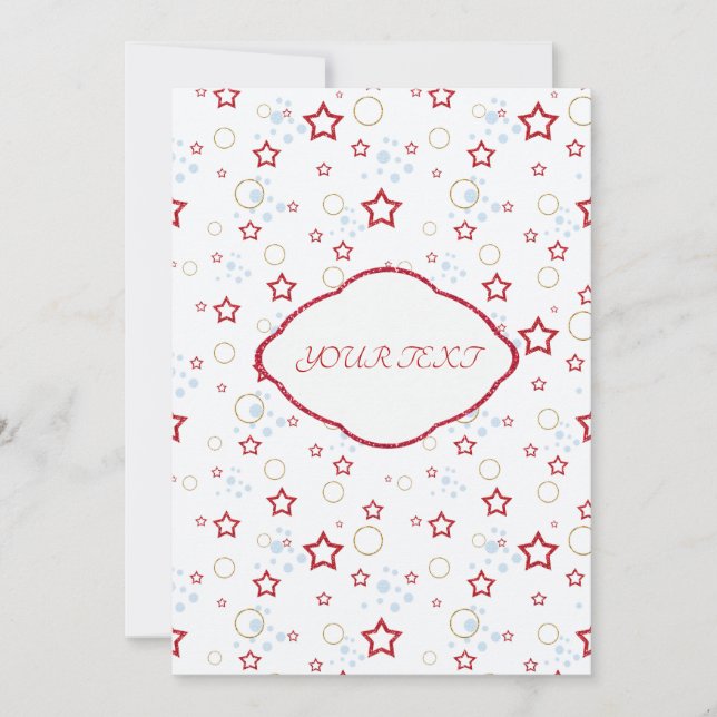 Invitación Tu texto, personalizado (Anverso)