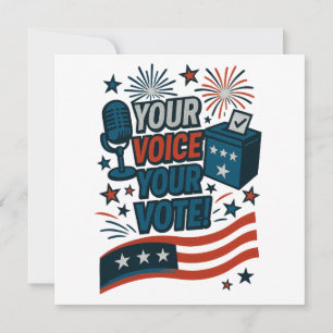 Invitación Tu Voz Tu Voto Elección Patriótica