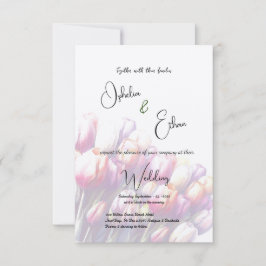 Invitación Tulip Minimalista Purple