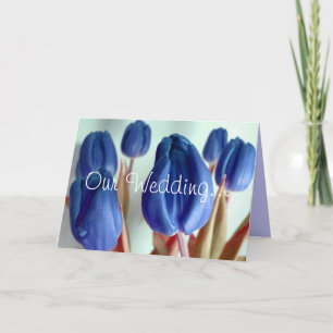 Invitación Tulipanes azules