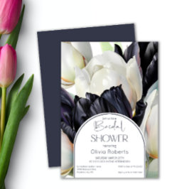 Invitación Tulipanes blancos de primavera Ducha de novia
